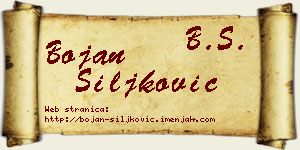 Bojan Šiljković vizit kartica